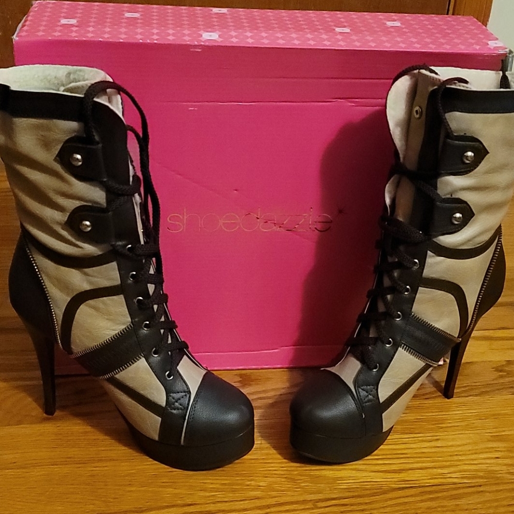 Leather boots